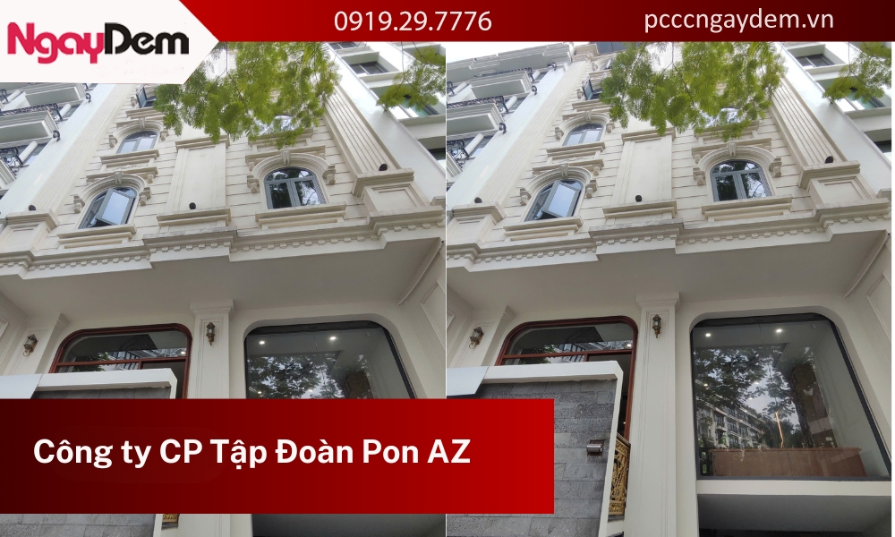 Thi công PCCC văn phòng Công ty CP Tập Đoàn Pon AZ Long Biên, Hà Nội Thi công PCCC văn phòng Công ty CP Tập Đoàn Pon AZ
