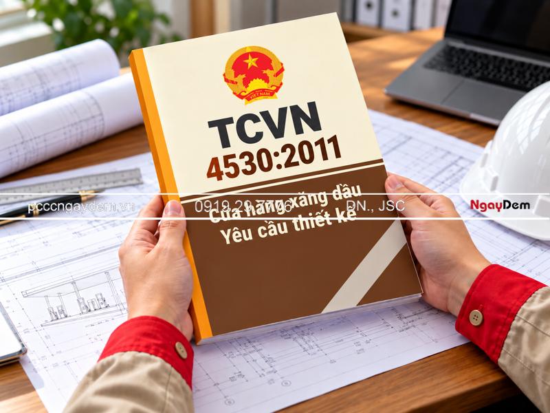 TCVN 4530:2011 - Tiêu chuẩn PCCC cửa hàng xăng dầu đầy đủ Tiêu chuẩn pccc cửa hàng xăng dầu