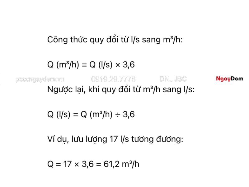 tính lưu lượng nước chữa cháy