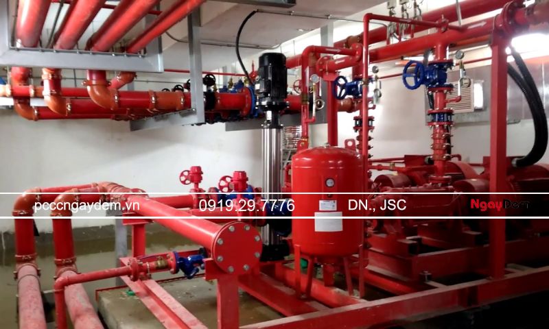 Trạm bơm chữa cháy ở trạng thái bình thường